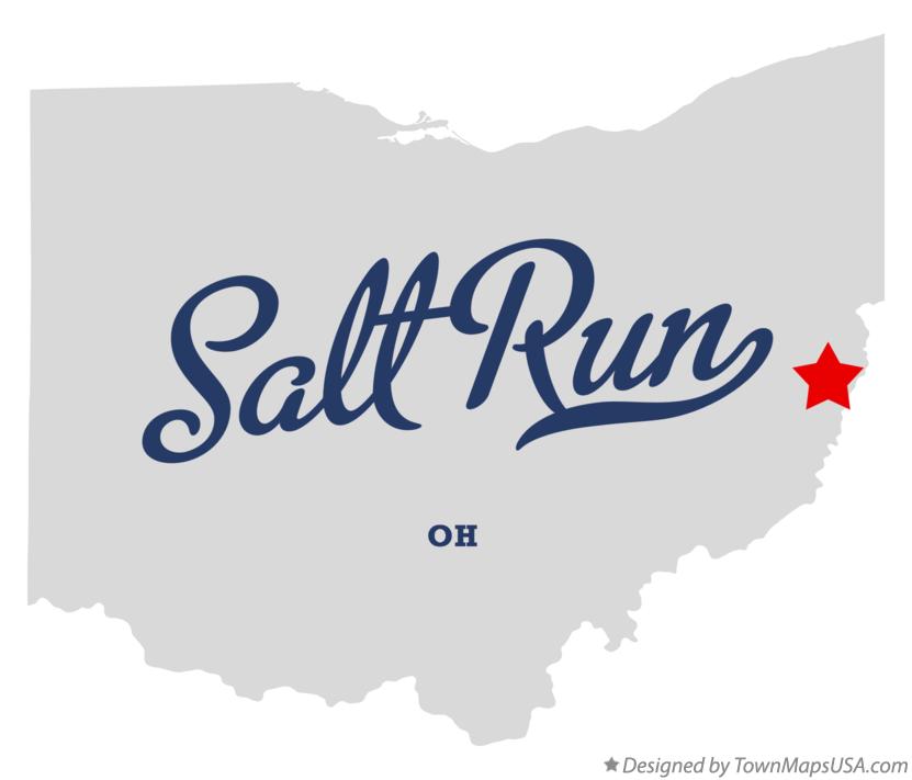 Map of Salt Run Ohio OH