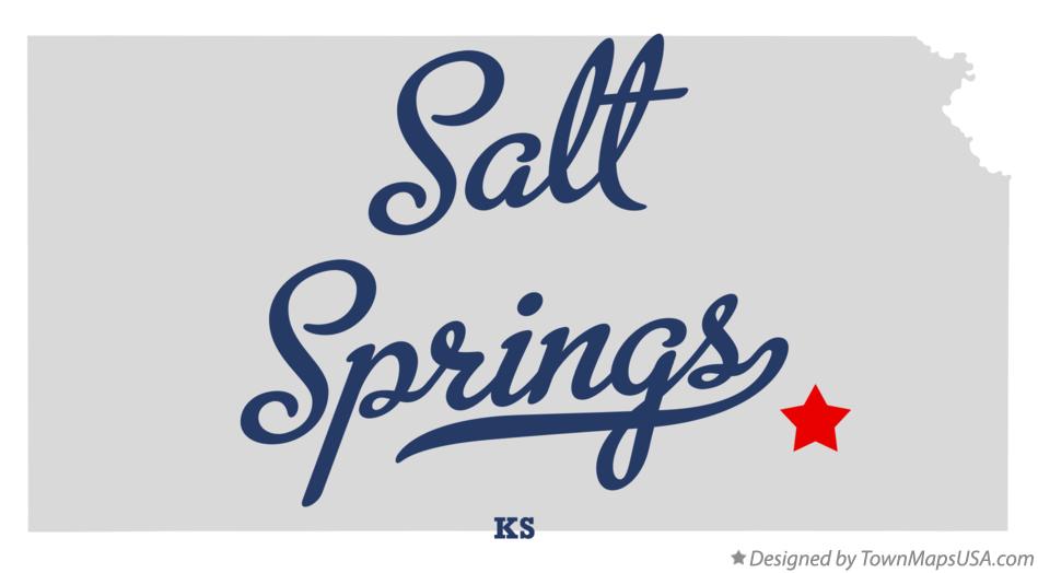 Map of Salt Springs Kansas KS