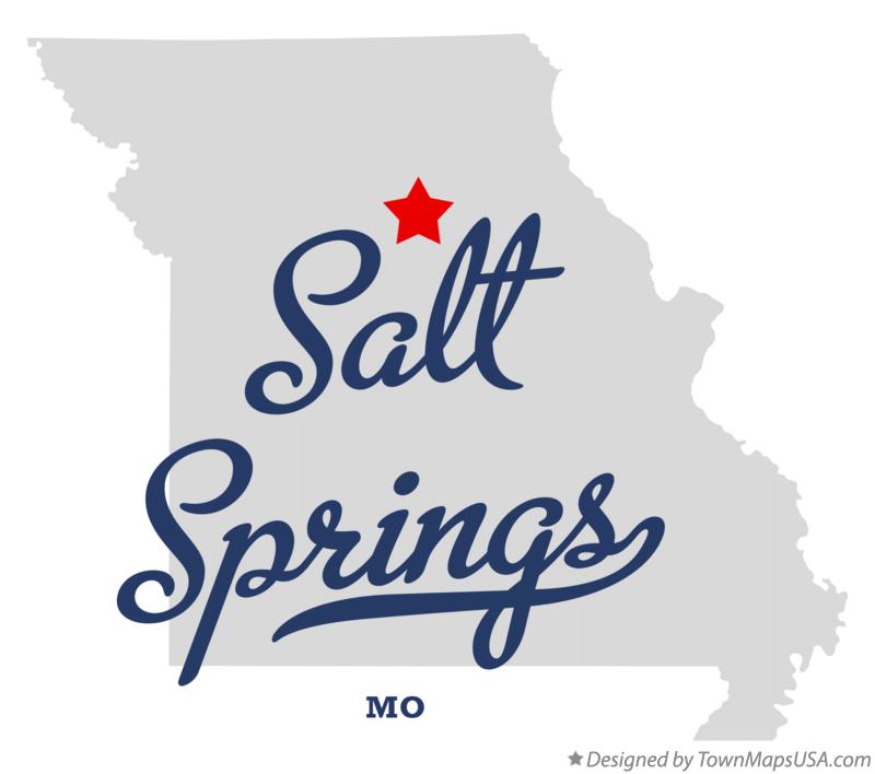 Map of Salt Springs Missouri MO
