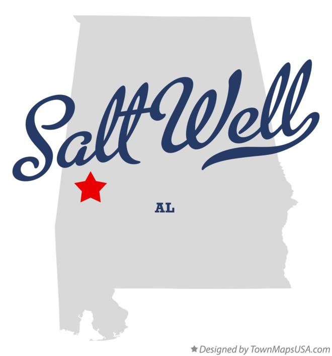 Map of Salt Well Alabama AL