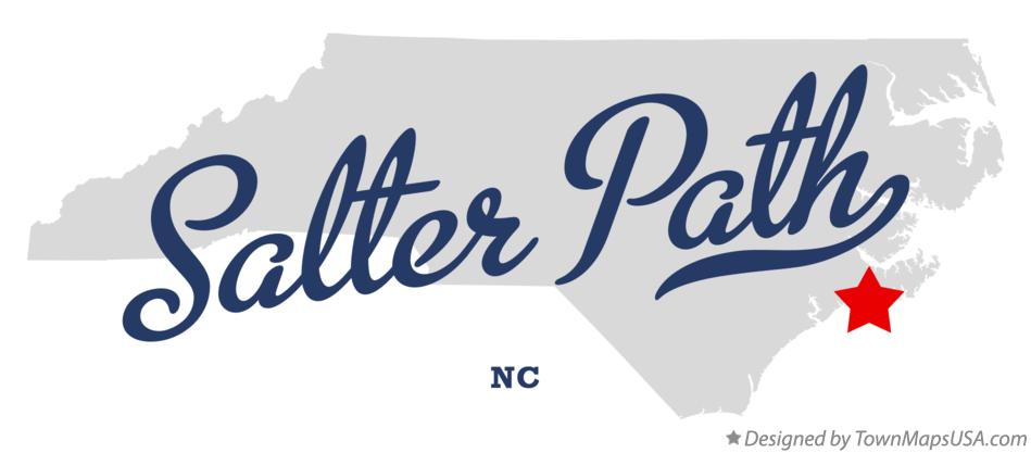 Map of Salter Path North Carolina NC