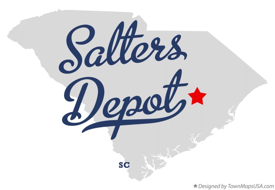 Map of Salters Depot South Carolina SC