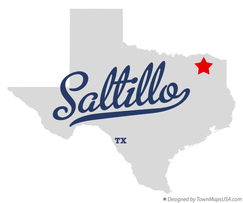 Map of Saltillo Texas TX