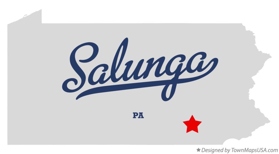 Map of Salunga Pennsylvania PA