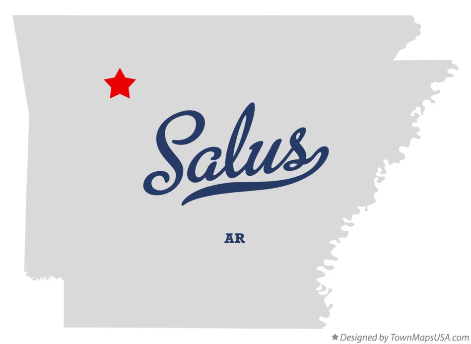 Map of Salus Arkansas AR