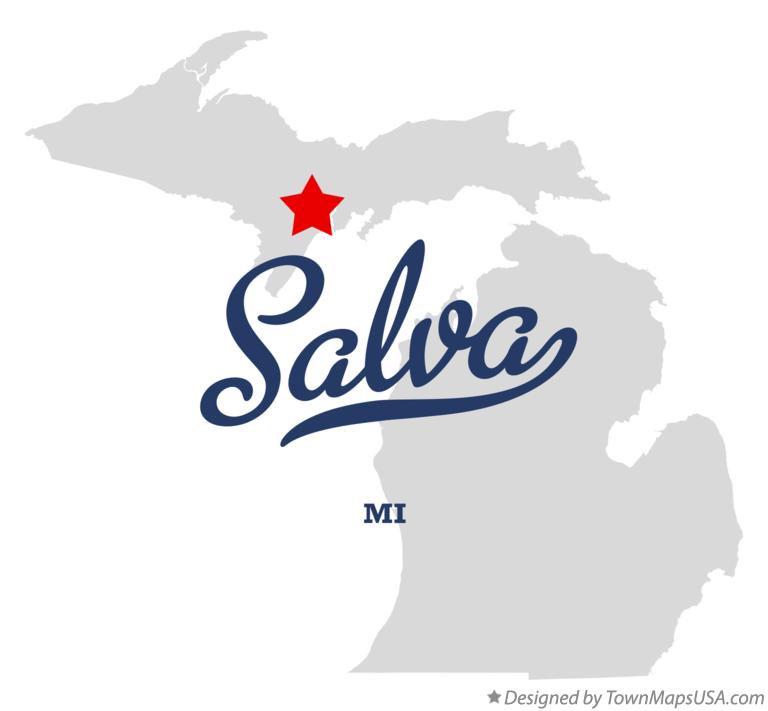Map of Salva Michigan MI