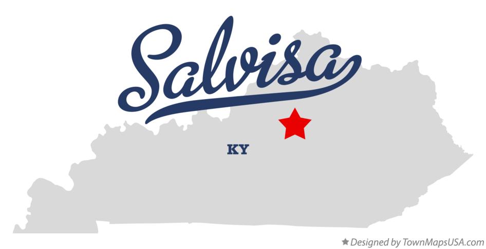Map of Salvisa Kentucky KY