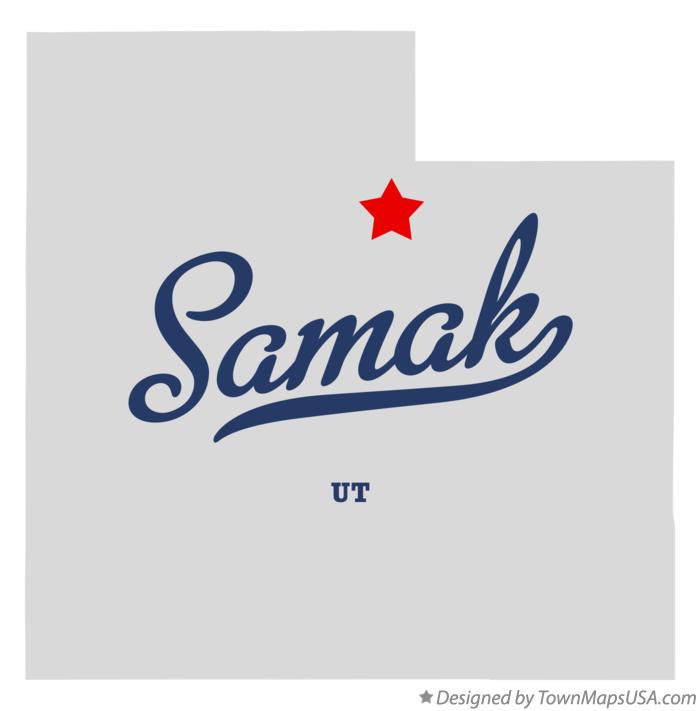 Map of Samak Utah UT