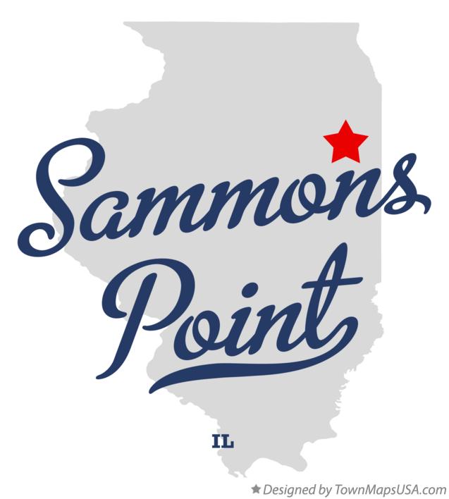 Map of Sammons Point Illinois IL