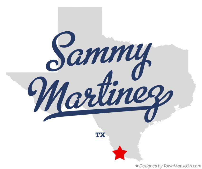 Map of Sammy Martinez Texas TX