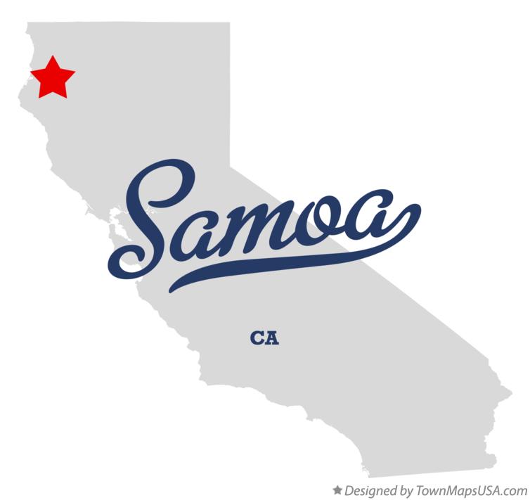 Map of Samoa California CA