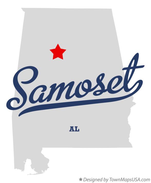 Map of Samoset Alabama AL