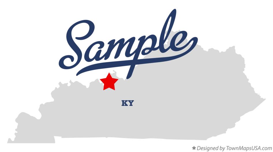 Map of Sample Kentucky KY