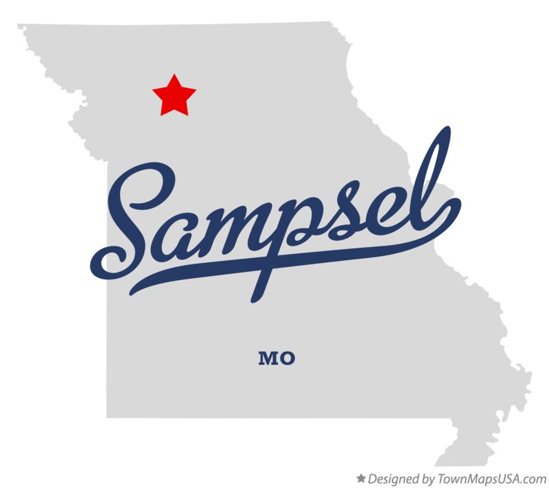 Map of Sampsel Missouri MO