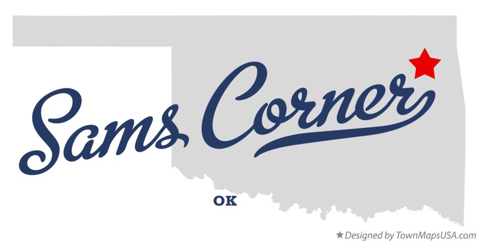 Map of Sams Corner Oklahoma OK