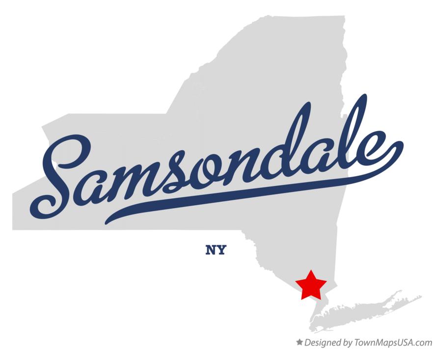 Map of Samsondale New York NY