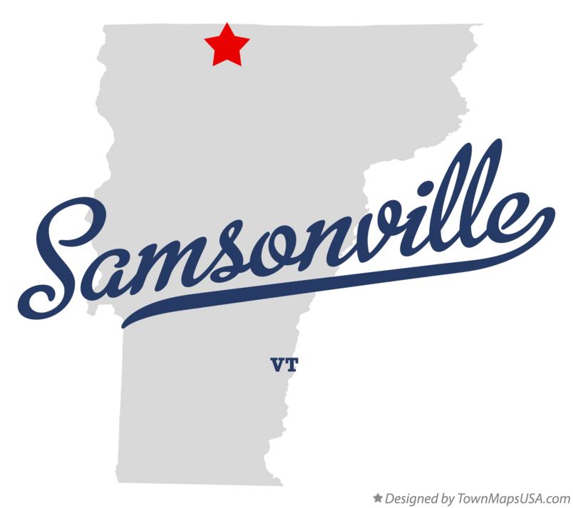 Map of Samsonville Vermont VT