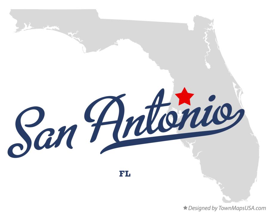 Map of San Antonio Florida FL