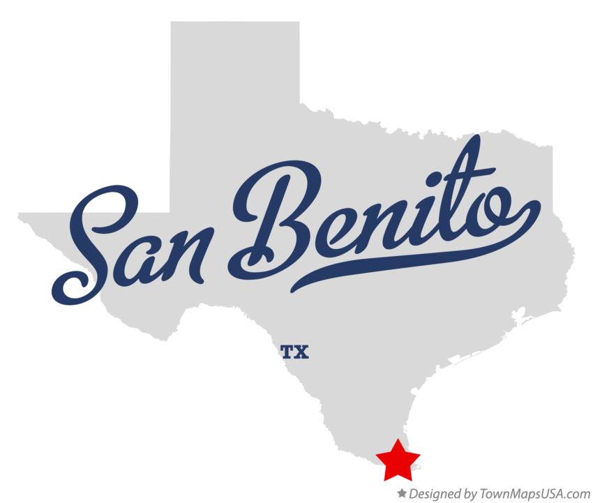 Map of San Benito Texas TX