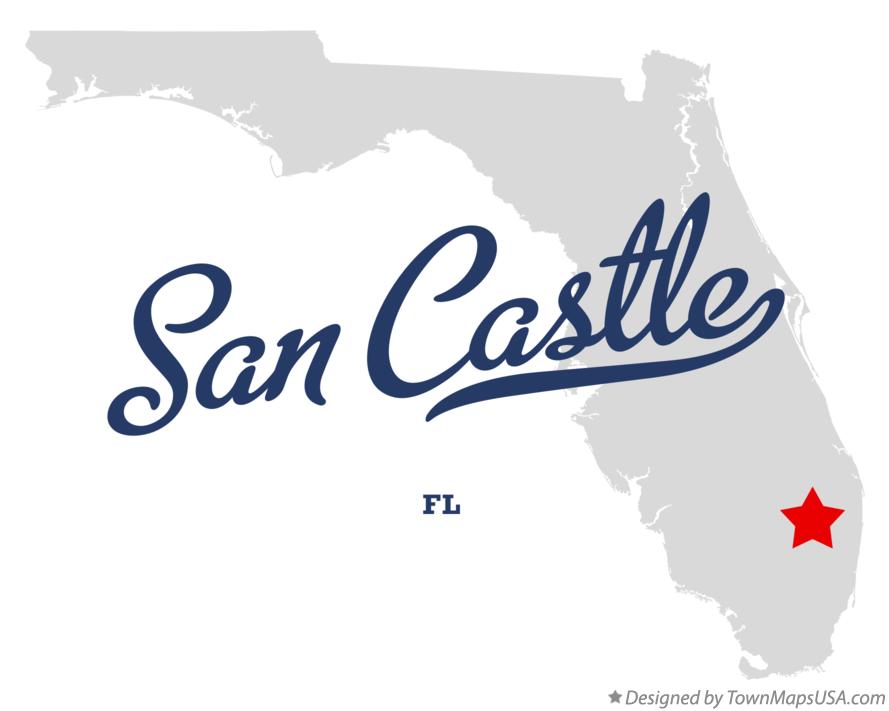 Map of San Castle Florida FL