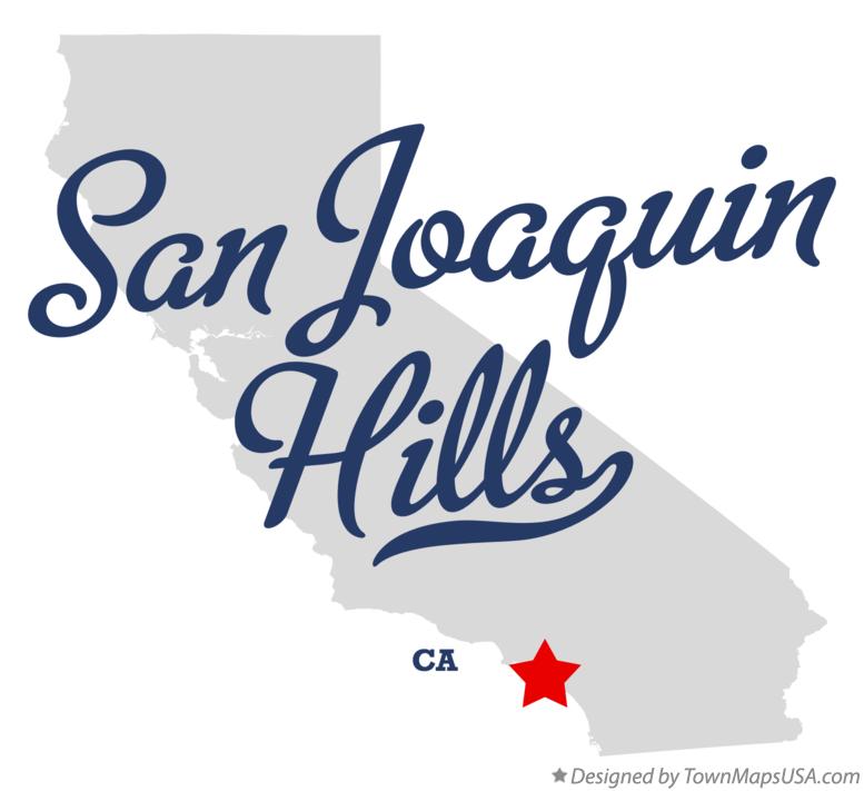 Map of San Joaquin Hills California CA