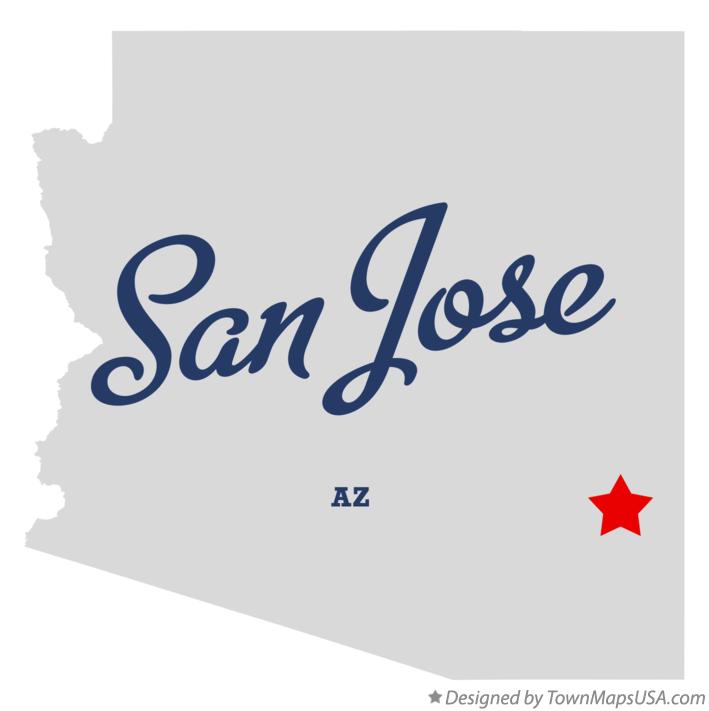Map of San Jose Arizona AZ