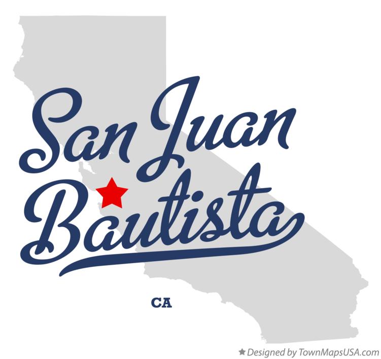 Map of San Juan Bautista California CA