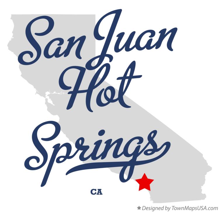 Map of San Juan Hot Springs California CA