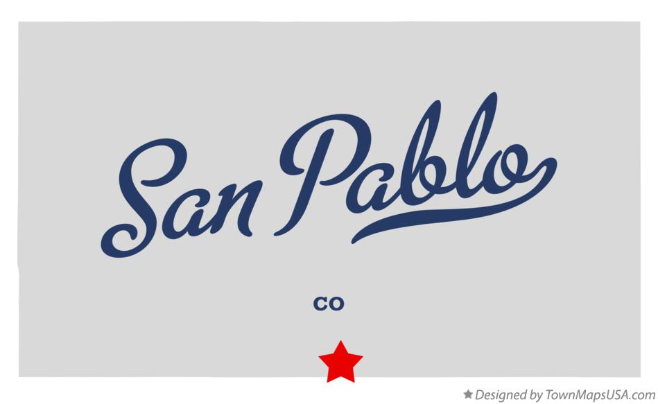 Map of San Pablo Colorado CO