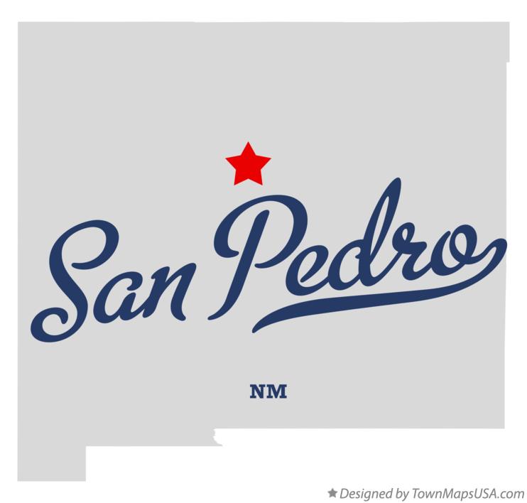 Map of San Pedro New Mexico NM