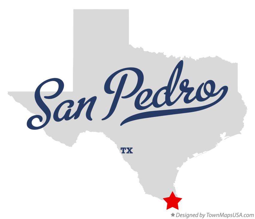 Map of San Pedro Texas TX