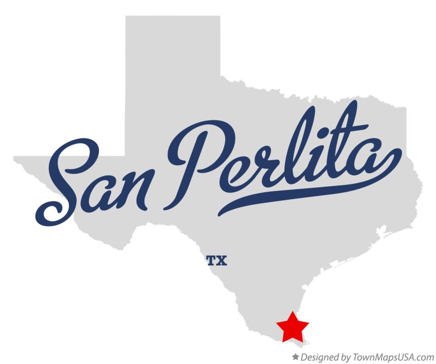 Map of San Perlita Texas TX