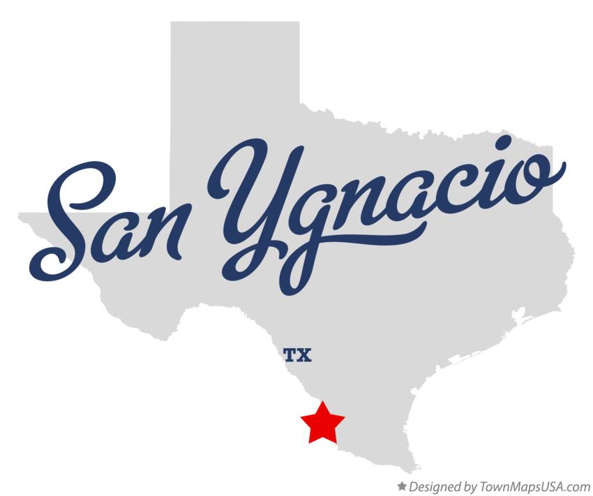 Map of San Ygnacio Texas TX