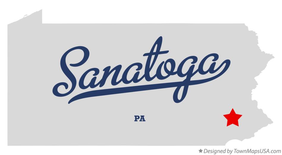 Map of Sanatoga Pennsylvania PA