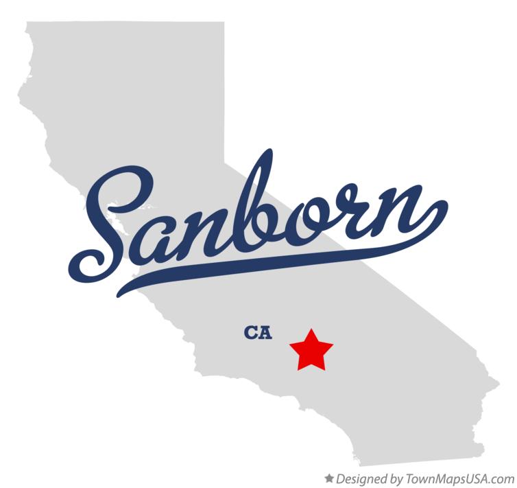 Map of Sanborn California CA