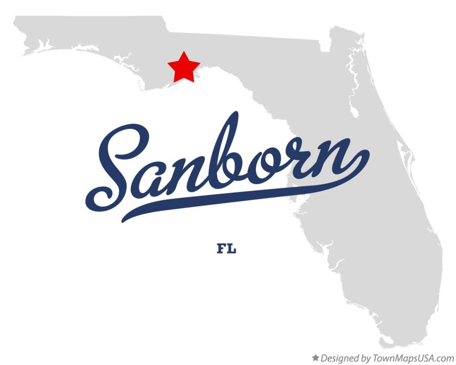Map of Sanborn Florida FL