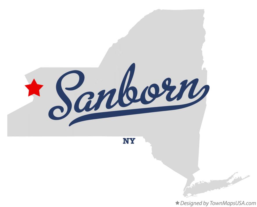 Map of Sanborn New York NY