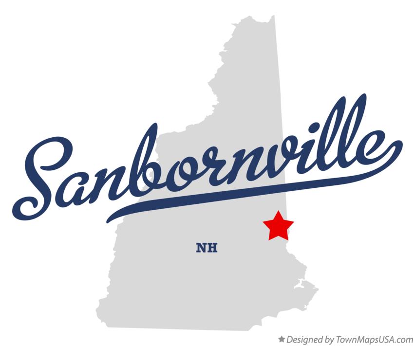 Map of Sanbornville New Hampshire NH