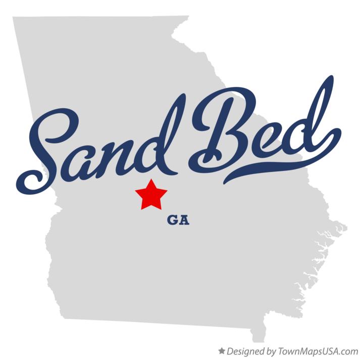Map of Sand Bed Georgia GA