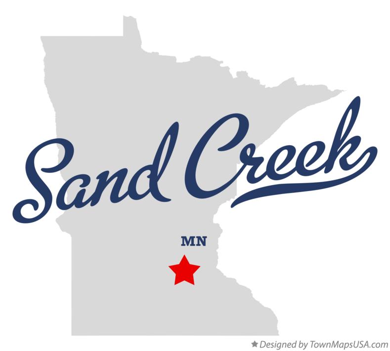 Map of Sand Creek Minnesota MN