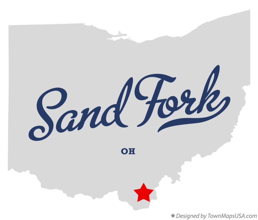 Map of Sand Fork Ohio OH