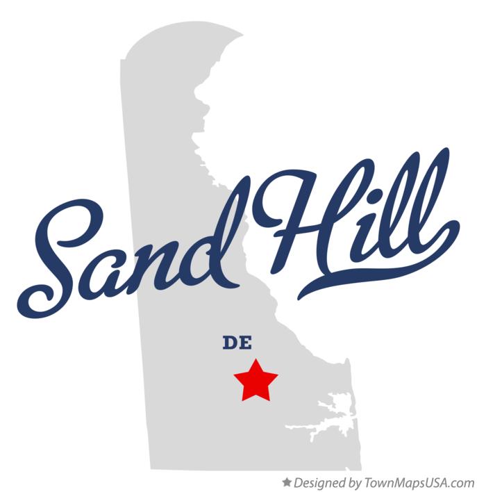 Map of Sand Hill Delaware DE