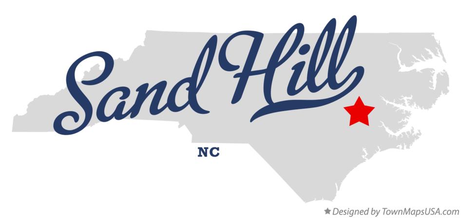 Map of Sand Hill North Carolina NC