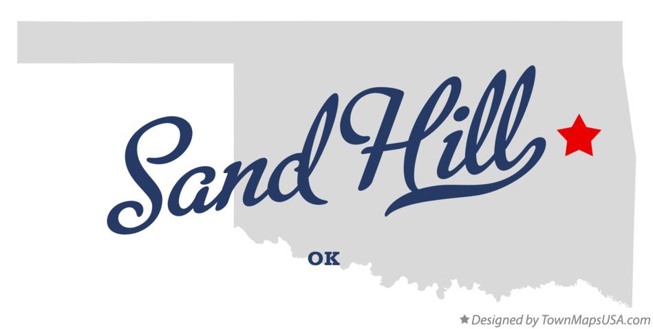 Map of Sand Hill Oklahoma OK