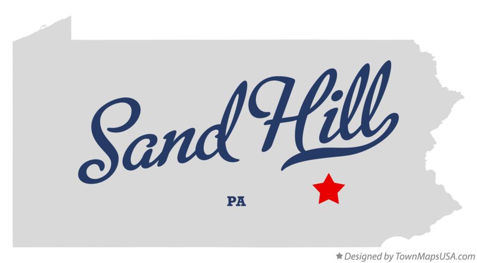 Map of Sand Hill Pennsylvania PA