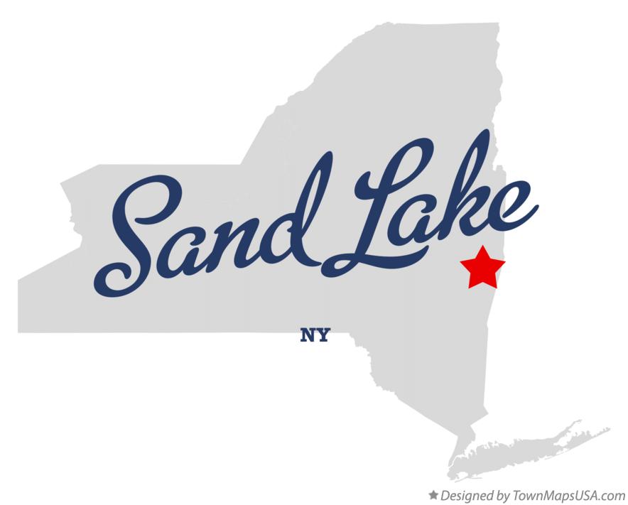 Map of Sand Lake New York NY