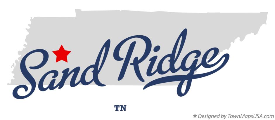 Map of Sand Ridge Tennessee TN