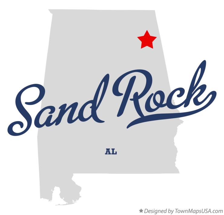 Map of Sand Rock Alabama AL