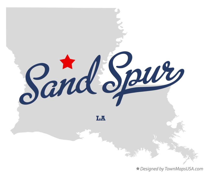 Map of Sand Spur Louisiana LA