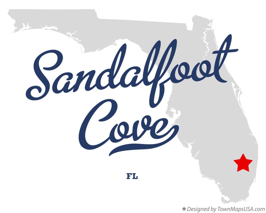 Map of Sandalfoot Cove Florida FL